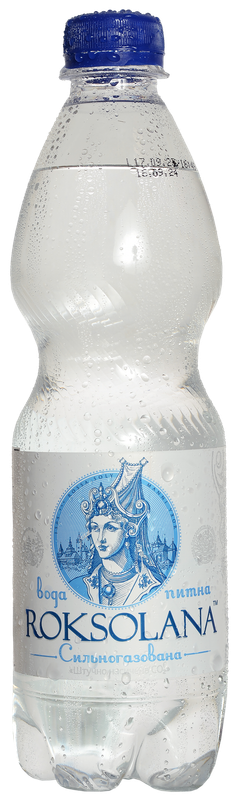 Вода питна РОКСОЛАНА сильногазована 0,5л